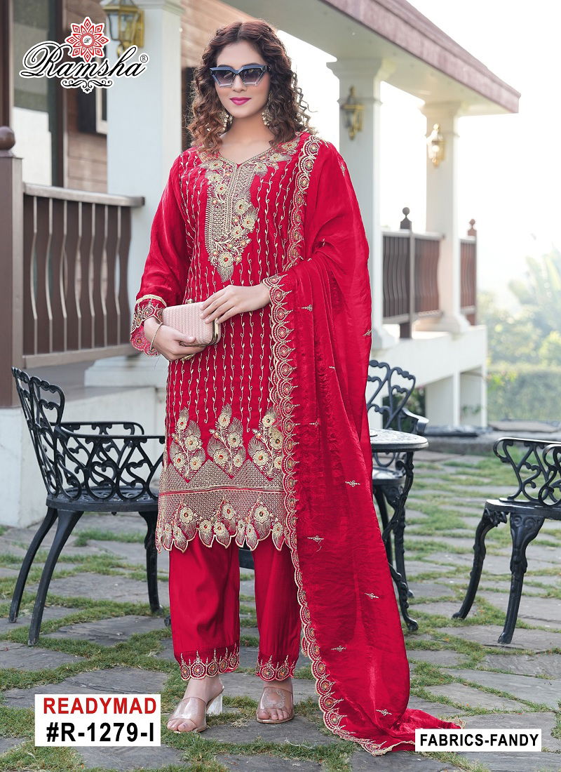 R 1279 Nx By Ramsha Fandy Readymade Suits Suppliers In India